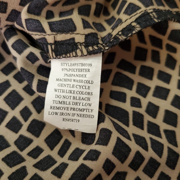 Elementz Button Down Blouse Sz M Petite - Picture 6 of 12